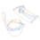 Adjustable Soft Mesh Pet Harness with Leash for Cats, Blue 1.5cm 14