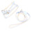 Adjustable Soft Mesh Pet Harness with Leash for Cats, Blue 1.5cm 15