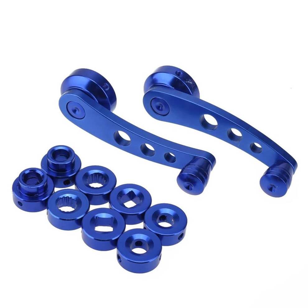 Electric Window Regulator Universal Car Window Crank Handle Aluminum Alloy Manual Replacement Lever Blue 9199774344012