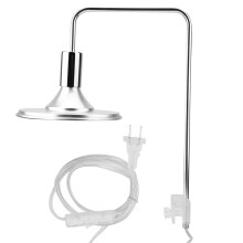 Support de lampe de bureau flexible à col de cygne avec base à pince, douille à hauteur réglable pour ampoules E26/E27, idéal pour la lecture,