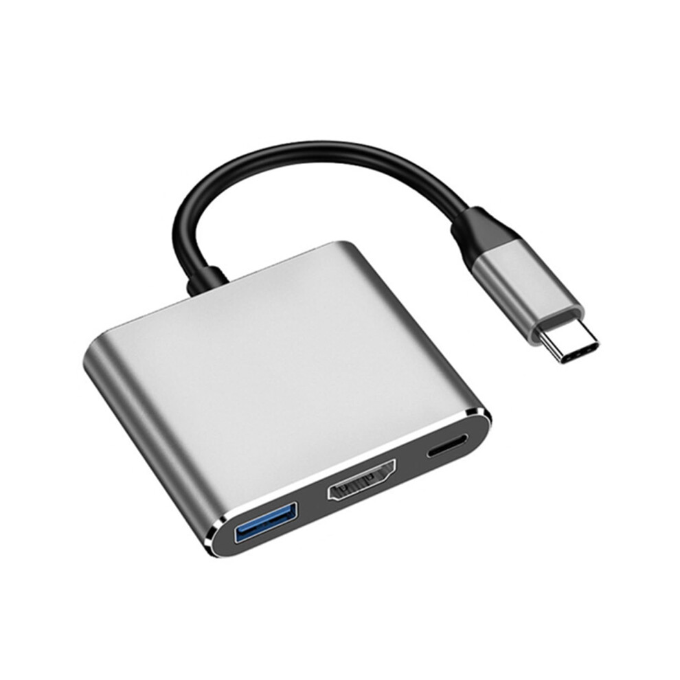 Type C To Hdtv Adapter, Usb3.0 Hub, Pd100w Charging, 4K Resolution, Compatible With Laptops, Tablets, Smartphones 9199774344746