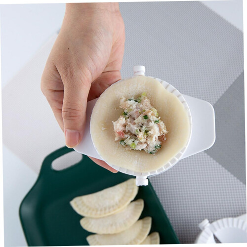 Dumpling Maker and Press with Non Slip Handle, Reusable Kitchen Tool for Easy Homemade Wrappers 1