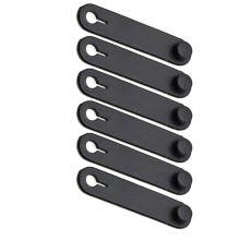 Motorcycle Power Cord Tie Rubber Brake Cable Tie Elastic Tension Strap for Bike Accessories 6 Items Set