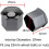 19mm Grey Wheel Nut Covers Set for Range Rover Velar, Hexagonal Bolt Caps with Removal Tool 5