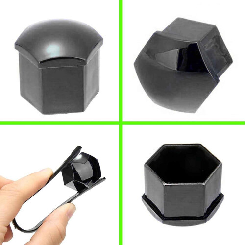 19mm Grey Wheel Nut Covers Set for Range Rover Velar, Hexagonal Bolt Caps with Removal Tool 1