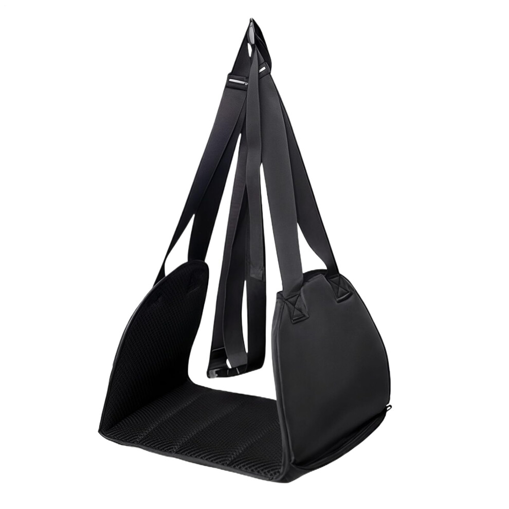 Airplane Foot Rest with Ergonomic Leg Support and Adjustable Strap for Long Flights