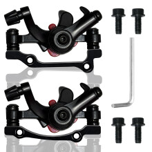 Aluminum Alloy Bike Disc Brake Caliper Set, Front and Rear Mechanical Disc Brakes for Road and Mountain Bikes