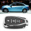Coque de clé ABS à 4 boutons dorée pour Camaro 2/3/4/5 12