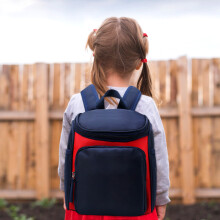 Cute Cartoon Superman Kids Backpack for 2-4 Years Old, 28x22x4cm Dark Blue