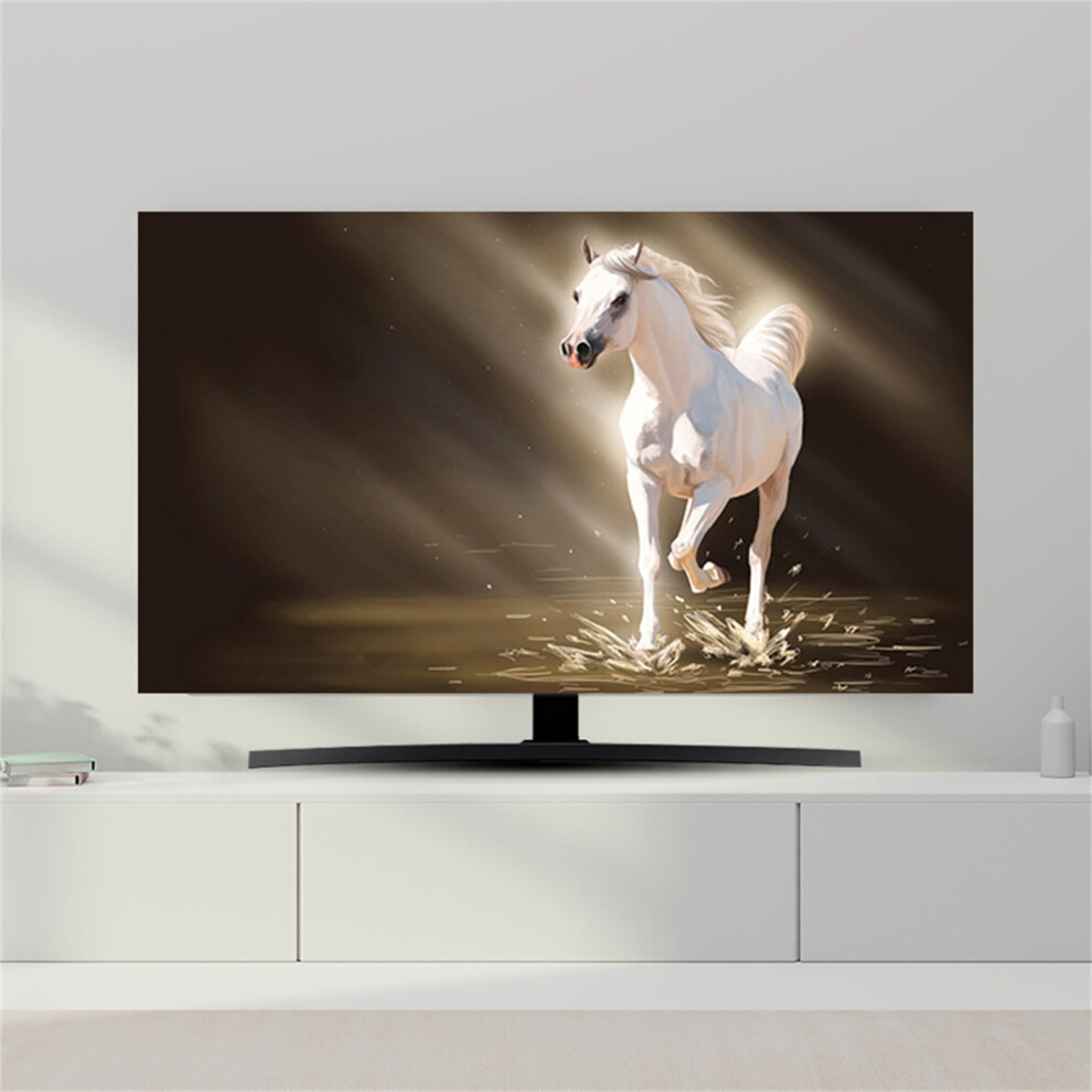 Tv Protector Cover Dust Proof Screen Protector For 32 To 80 Inch Tv Pc Display Elastic 5860 Inch Modern Art 4 9347817267815