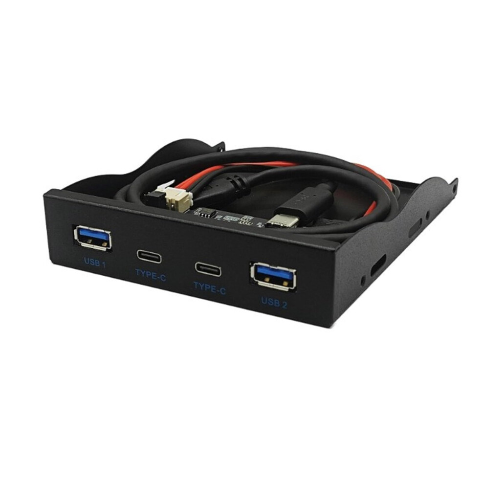 Usb3.2 Gen2 Front Panel Hub 2X Usb3.2 10Gbps And 2X Typec Ports Typee To Front Typec For Desktops 3.5 Inch Drive Bay 9199774346337