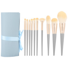 Make-up-Pinsel aus weichen Kunstfasern, 10-teiliges Set, tragbar und tierversuchsfrei, für professionelle Ergebnisse und den täglichen Gebrauch,
