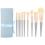 Πινέλα μακιγιάζ από μαλακές ίνες, σετ 10 τεμαχίων, φορητά και χωρίς δοκιμές σε ζώα, 1