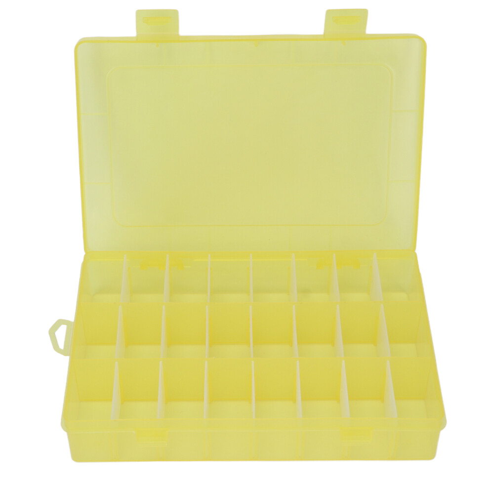Craft Connoisseur: Clear Compartment Container For Beads, Jewelry Storage And Craft Organizer With Removable Dividers, Your All-In-One Adjustable Gri