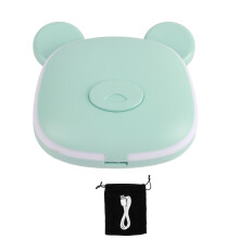 Niedlicher, wiederaufladbarer USB-Handwärmer, doppelseitig, mit beleuchtetem Spiegel, Cartoon-Tiermotiven, für Büro, Winter und