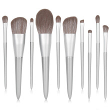 Weiche Make-up-Pinsel mit synthetischen Borsten, modisch und praktisch: 10-teiliges Reise-Make-up-Pinselset mit Tasche für Concealer, Foundation,
