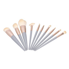 Weiches Make-up-Pinselset mit hochwertigen Synthetikborsten und ergonomischem Aluminiumgriff. Vielseitiges Set für Lidschatten, Foundation,