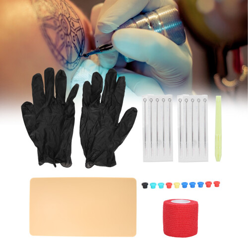 Κιτ εξάσκησης τατουάζ DIY με πολυλειτουργική κεφαλή λείανσης, 2