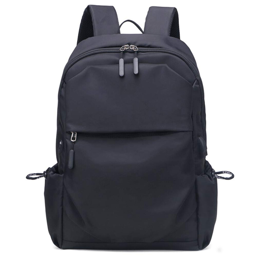 Laptop Backpack 15.6Inch Usb Charging Port Earphone Hole, Durable Tearresistant, Unisex Business Backpack, Black 9199774346559