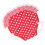 Elastic Lace Chicken Saddle Apron Red White Dots 20x20cm 7