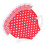 Elastic Lace Chicken Saddle Apron Red White Dots 20x20cm 5