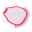 Elastic Lace Chicken Saddle Apron Red White Dots 20x20cm 3