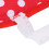 Elastic Lace Chicken Saddle Apron Red White Dots 20x20cm 8