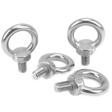 4Pcs M12 Stainless Steel Heavy Duty Lifting Eye Bolt for Industrial Use
