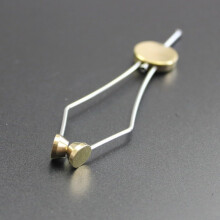 Fly Tying Disc Bobbin Holder Stainless Steel And Brass Construction Flared Mouth Design Smooth Wire Feed For Fly Fishing