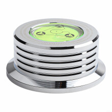 60Hz For Lp Turntable Aluminum Record Stabilizer, Silver, 12Inch LP Compatibility, Improves Reproduction