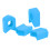 4 pezzi protezione pedivella in silicone blu per MTB/Strada 2