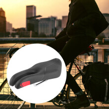 Bergstraße Fahrrad-Sattel Schwarz Rot 27x13cm Bequemer Fahrradsattel