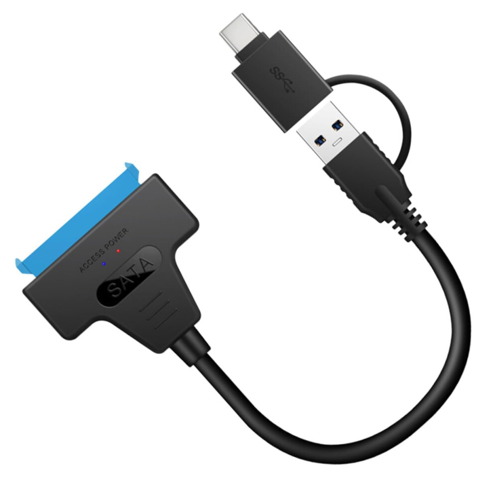 Typec To Hard Disk Converter Cable Usb External Drive Data Transfer Adapter For Mobile Drives Plug And Play Black 9094768627679
