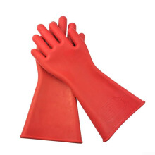 5KV Insulating Gloves Rubber Material Voltage Rating 5KV Electrical Safety PPE For Electrical Tasks