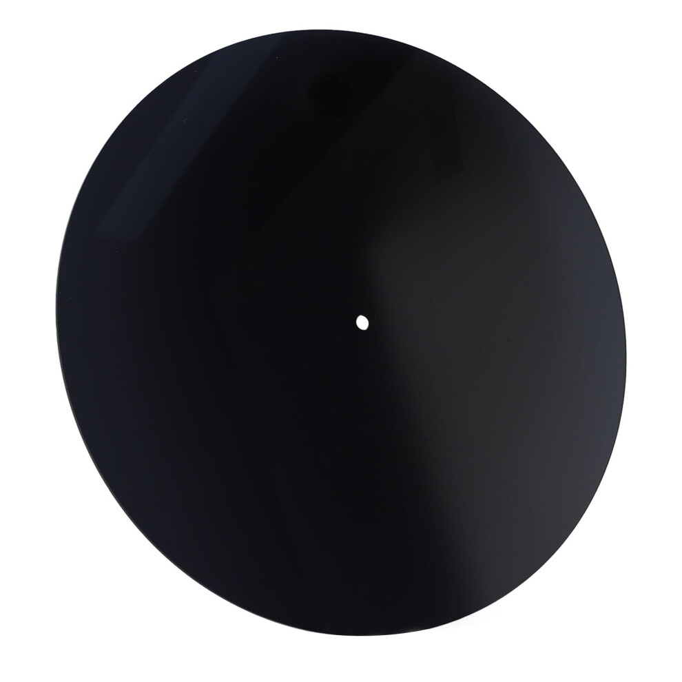 Acrylic Turntable Mat Antistatic Slipmat For 12Inch Lp Records Reduces Noise From Static And Dust Black 9094768623527