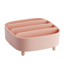 Organiseur de produits divers avec matériau de haute qualité pour coiffeuse, boîte de rangement de maquillage multi-compartiments avec design