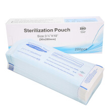 Sacos de esterilização autovedantes para instrumentos odontológicos e de unhas, com ampla faixa adesiva autovedante, controle eficaz da