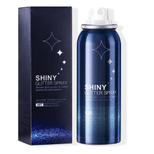 Langanhaltendes Glitzerspray, einfach anzuwendendes Glitzerspray für Haar und Körper, vielseitiges Körper-Schimmerspray, schnelltrocknend,