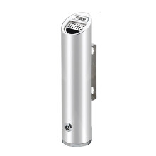 Outdoor Standing Ashtray Stainless Steel Cigarette Butt Bin for Smoking Area Commercial Use