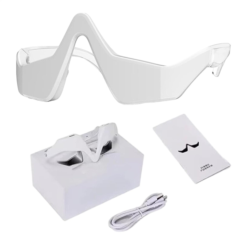 Red/Light/Dark Electric Eye Massager With Heat, Vibration And Therapy For Circles, Puffiness