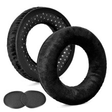 1 Pair Earmuffs Ear Sponge Sleeve Leather Earmuffs Earpad-Black