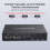 8 Ports USB KVM Switch Controller Metal Shell Plug & Play Black 8