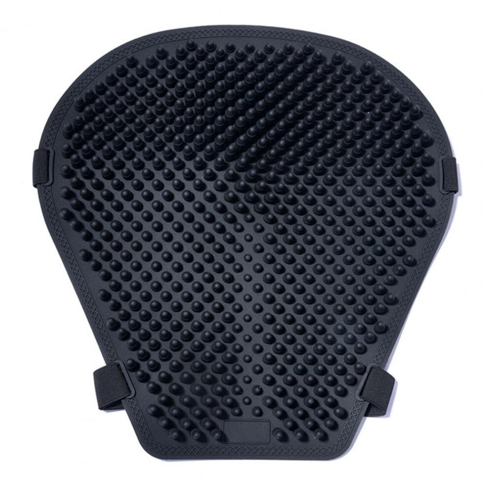 Motorcycle Seat Cover With Shock Absorption And Breathable Mesh, Universal Nonslip Cushion, Black 9094768624661