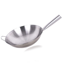 Wok Stainless Steel NonStick 34/43 Cm For All Hobs Including Induction With Handles
