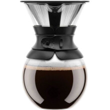 POUR OVER - BODUM coffee maker, stainless steel mesh permanent filter, 1.0 l, 8 cups
