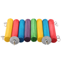 Jouets pour hamsters et petits animaux de compagnie, pont suspendu flexible en bois naturel avec échelle et tunnel, perchoir pour hamsters et
