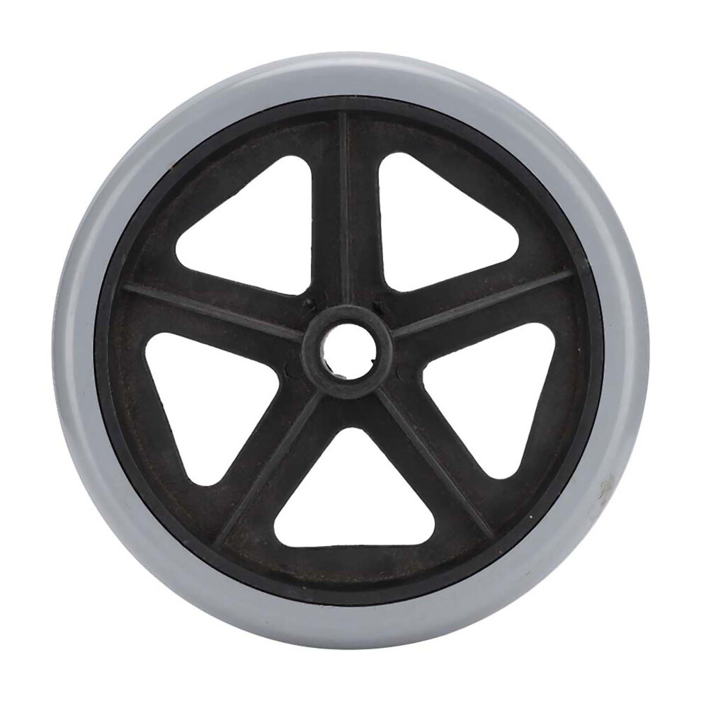 Universal 6IN Narrow Wheelchair Wheels Set, Labor Saving Design Durable ABS Wheel Hub Metal Ball Bearings Environmentally Friendly Rubber Material Ea