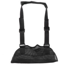 Tipoia de suporte confortável para recuperação de fratura no antebraço, feita de tecido de malha respirável que estabiliza o cotovelo, pulso e