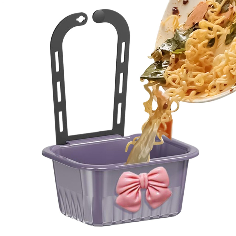 Kitchen Sink Strainer Basket With Detachable Mesh, Hangable Design For Fast Drainage And Food Catching, Purple 9199774351034
