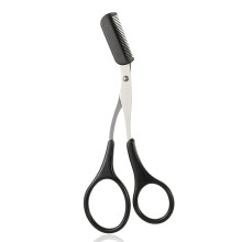 Ciseaux à sourcils double fonction avec peigne, outil de coupe précis pour extensions de cils et sourcils, ciseaux de soin professionnels flexibles